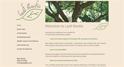 Desktop Screenshot of leafstudioyoga.com